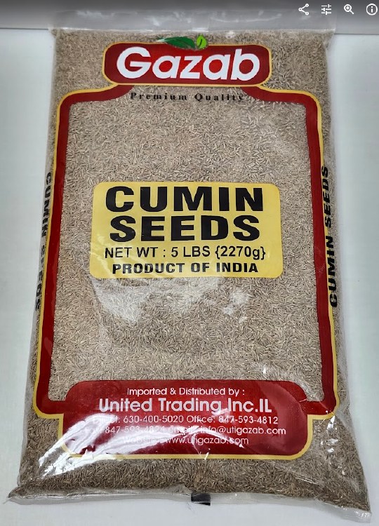 Gazab Cumin Seeds5lbs