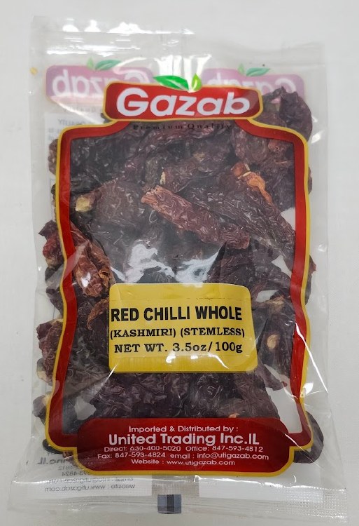 Gazab Red Chilli Whole 100g