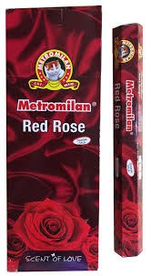 Metromilan Incense Red Rose (20 Sticks X 6)