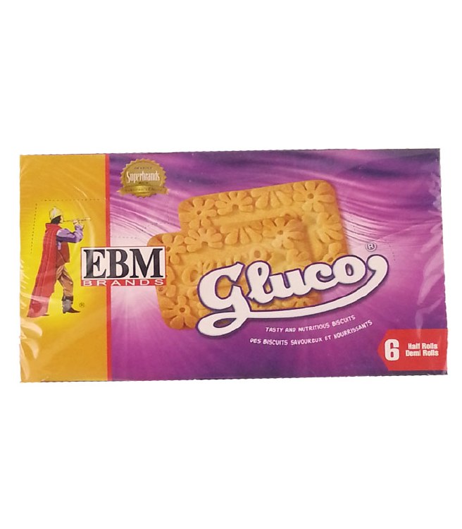 EBM Gluco Biscuits 6 Rolls 66 G