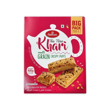 Haldiram's Multigrain Khari Crispy Puffs 400 G