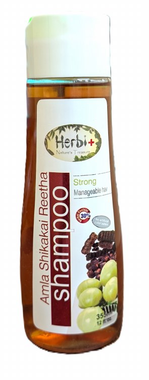 Herbi+ Amla Shikakai Reetha Shampoo 355ml