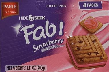 Hide & Seek Fab Strawberry 400 G (4 pack)