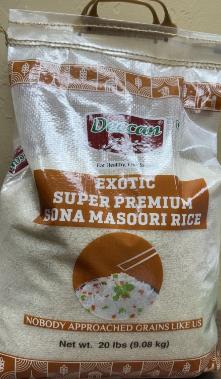 Deccan Premium Sona Masoori Rice 20 Lbs