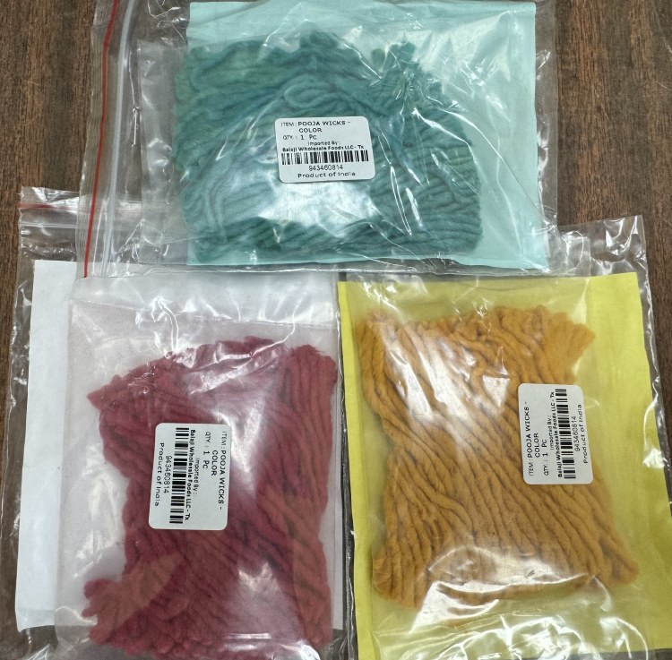Gopuram Diya Wicks 108 Threads