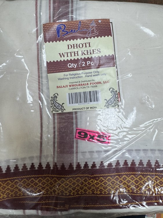 Balaji Dhoti With Khes 2Pieces