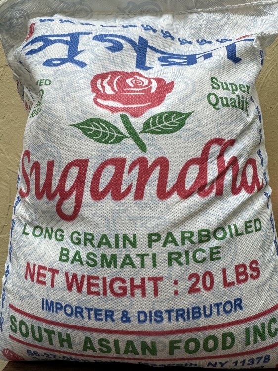 Sugandha Long Grain Paraboiled Rice 20 Lbs
