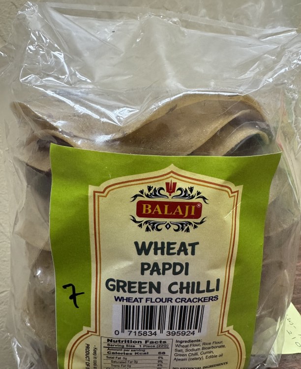Balaji Wheat Papdi Green Chilli 500 G