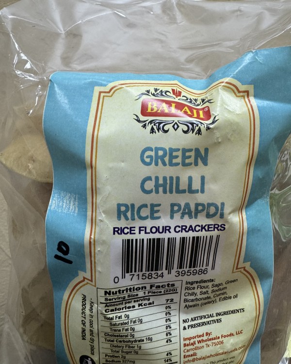 Balaji Green Chilli Rice Papdi 500 G