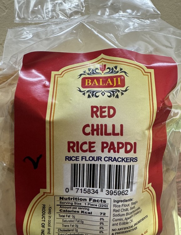 Balaji Red Chilli Rice Papdi 500 G