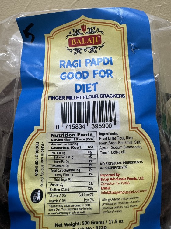 Balaji Ragi Papdi Good For Diet 500 G