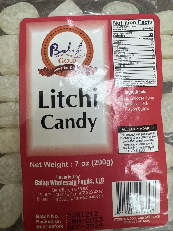 Balaji Litchi Candy 200 G