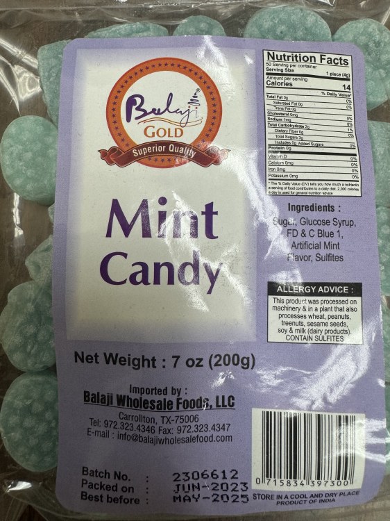 Balaji Mint Candy 200 G