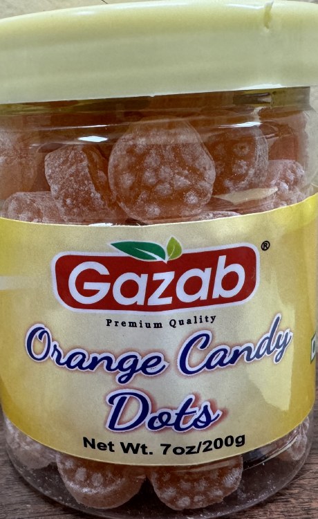 Gazab Orange Candy Dots 200 G