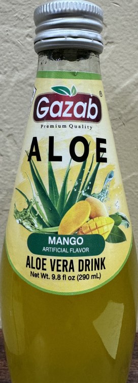 Gazab Aloe Vera Drink Mango Artificial Flavour 290 ML