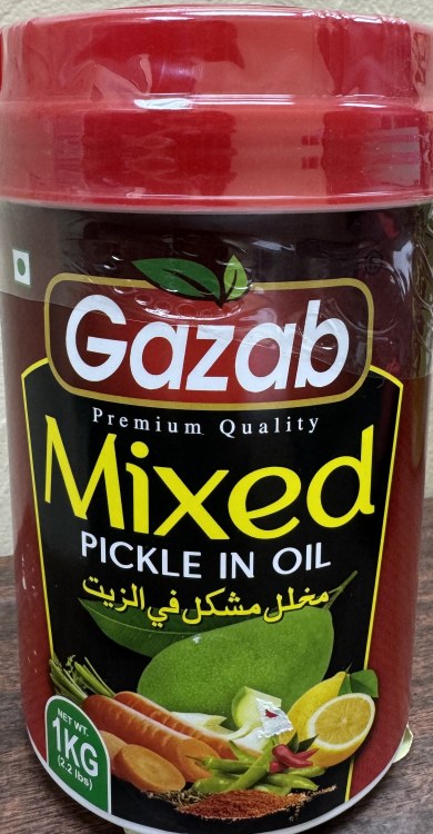 Gazab Mixed Pickle in Oil 1 KG