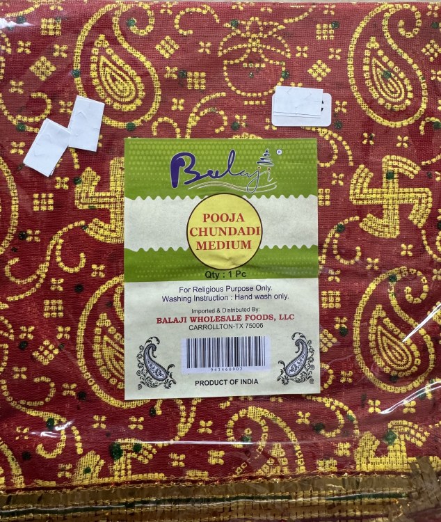 Balaji Puja Chundadi Medium Cloth 1Piece