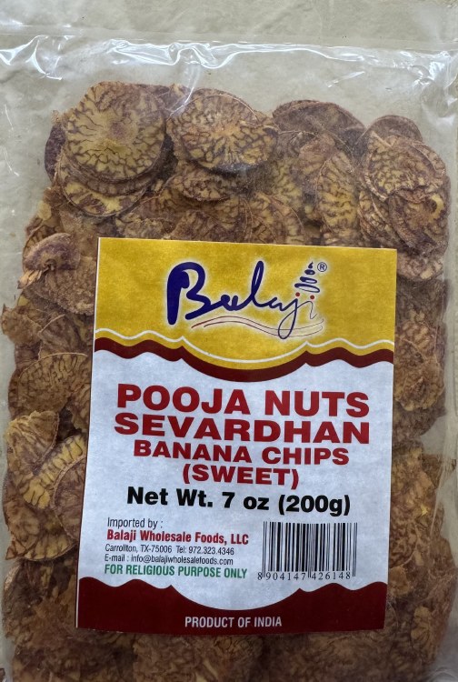 Balaji Pooja Nuts Sevardhan Banana Chips (Sweet) 200 G