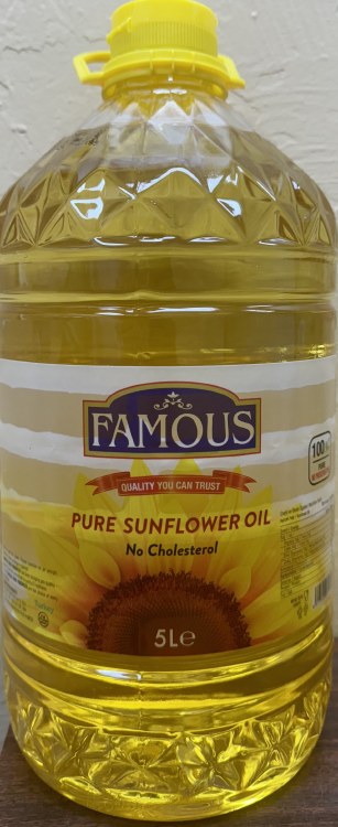 Famous Pure Sunflower Oil 5 Ltr