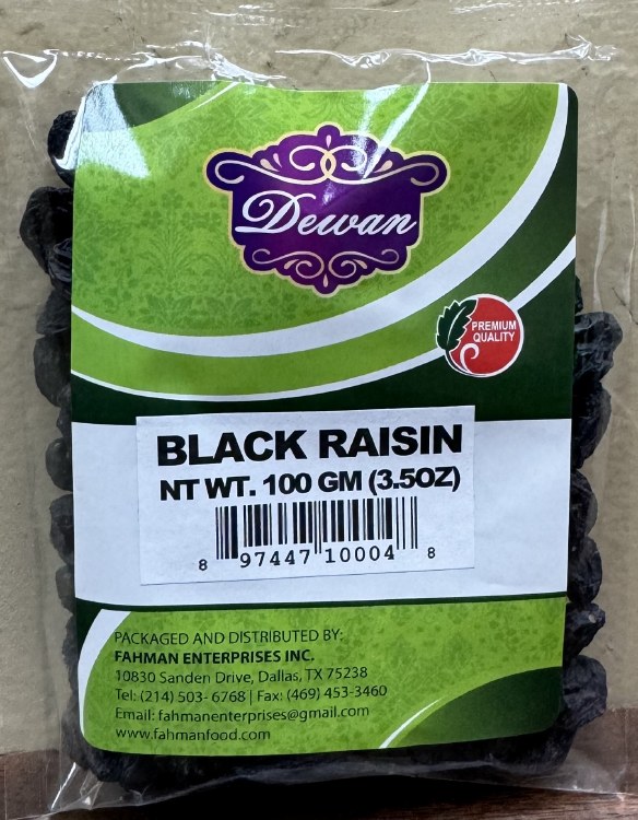 Dewan Black Raisins 100 G