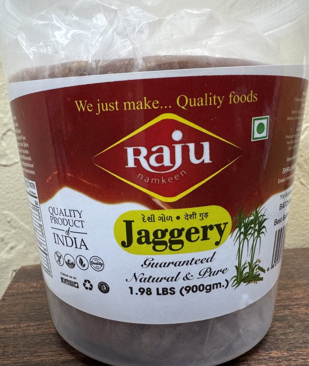 Raju Natural & Pur Jaggery 1.98 Lbs