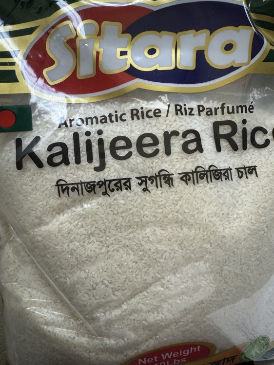 Sitara Aromatic Kalijeera Rice 10 Lbs