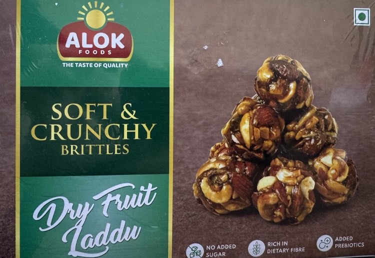 Alok Soft & Crunchy Brittles Dry Fruit Laddu 250 G