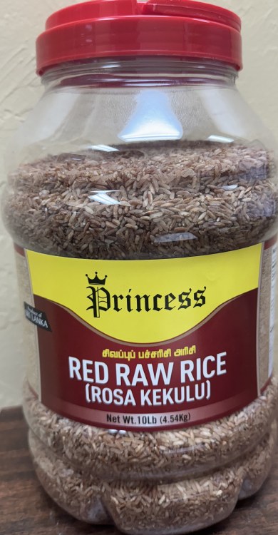 Princess Red Raw Rice (Rosa Kekulu) 10 Lb