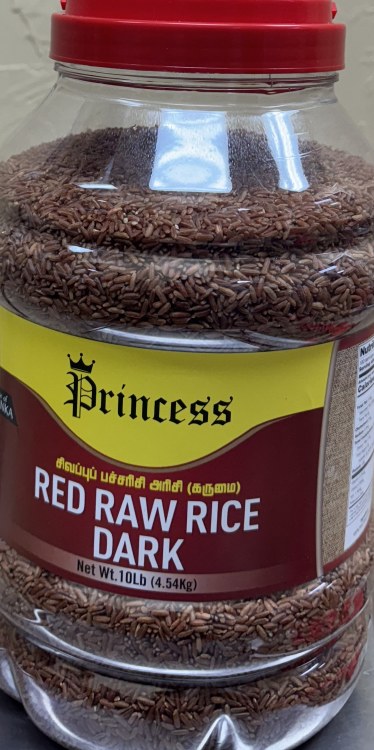 Princess Red Raw Rice Dark 10 Lb
