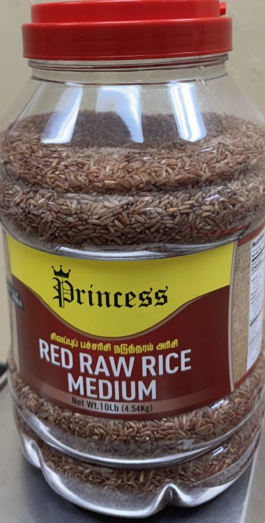 Princess Red Raw Rice Medium 10 Lb