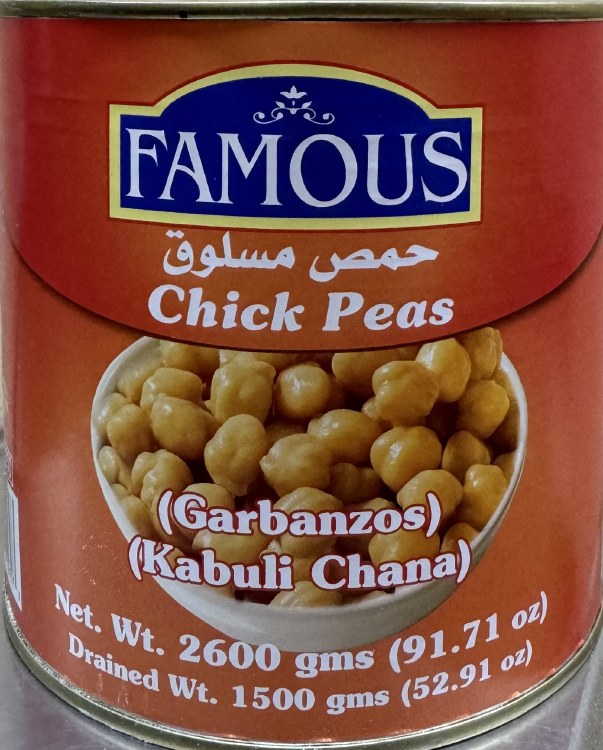 Famous Big Chick Peas Can 2.3 KG