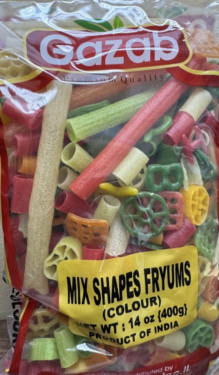 Gazab Mix Shapes Fryums 400 G