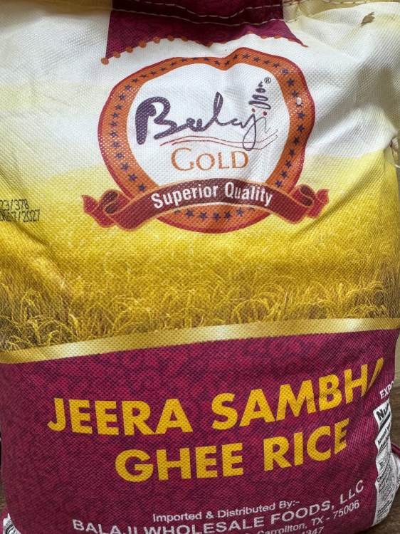 Balaji Jeera Sambha Rice 10 Lbs