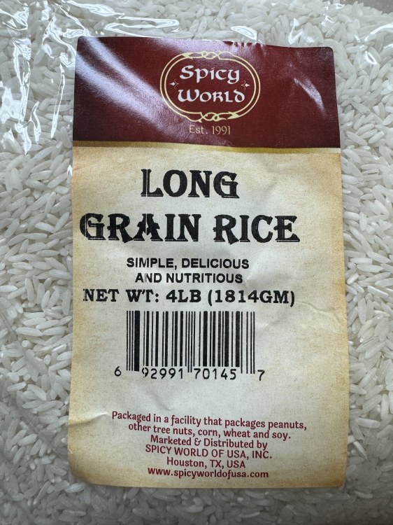 Spicy World Long Grain Rice 4 LBS