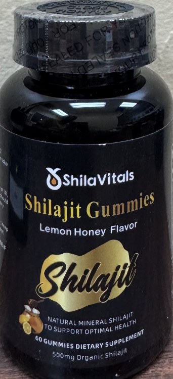 Shila Vitals Shilajit Lemon Honey Flavour Gummies 60 Pcs