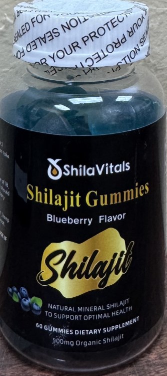 Shila Vitals Shilajit Blueberry Flavour Gummies 60 Pcs