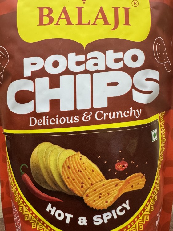 Balaji Potato Chips Hot & Spicy 100 G