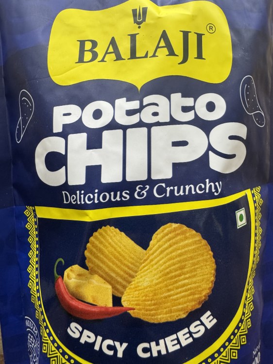 Balaji Potato Chips Spicy Cheese 100 G