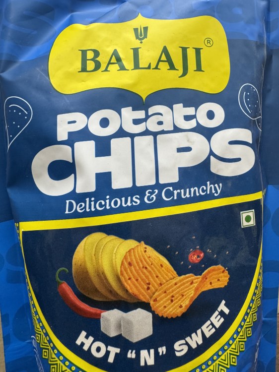 Balaji Potato Chips Hot N Sweet 100 G