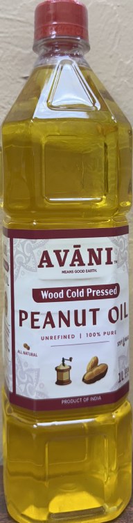 Avani Wood Cold Pressed Peanut Oil 1 Ltr