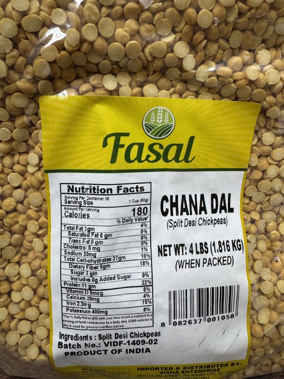 Fasal Chana Dal 4 Lbs