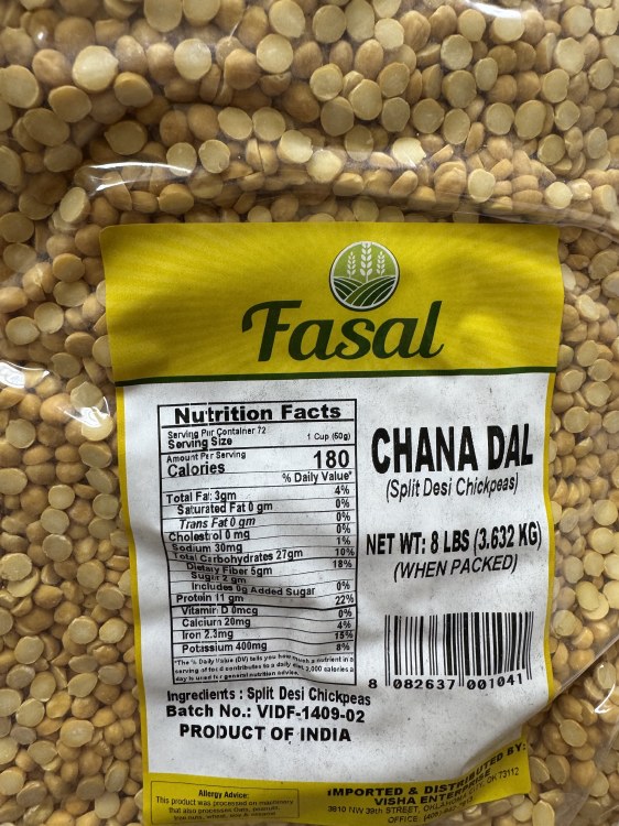 Fasal Chana Dal 8 Lbs