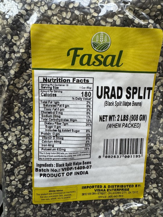 Fasal Urad Split 2 Lbs
