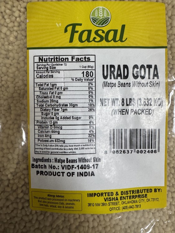 Fasal Urad Gota 8 LBS