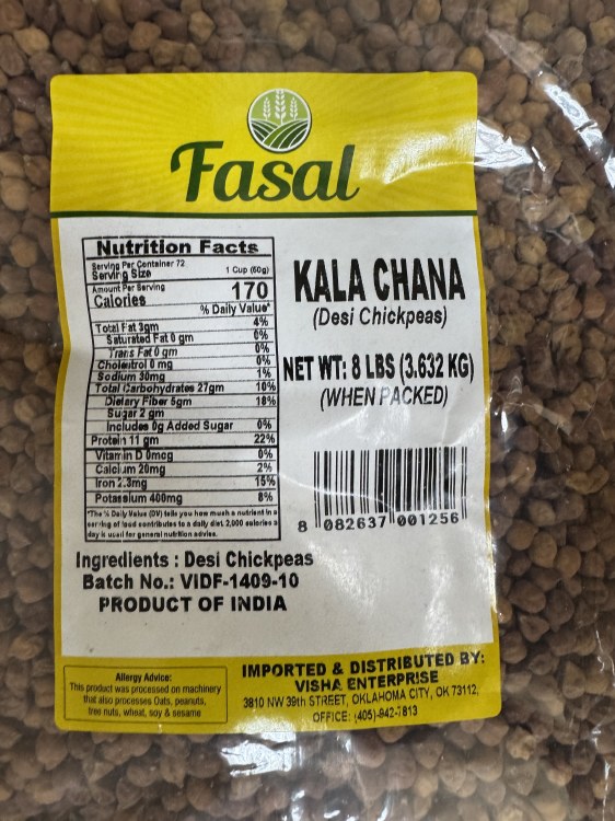 Fasal Kala Chana 8 Lbs