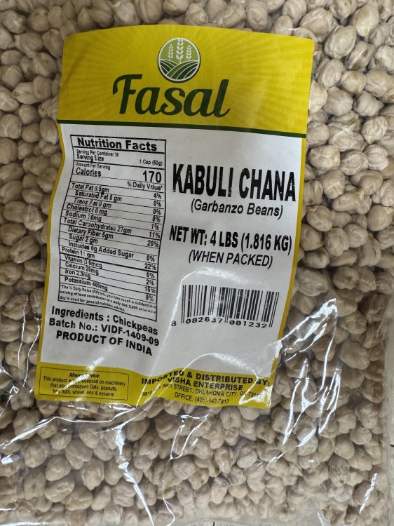Fasal Kabuli Chana 4 Lbs
