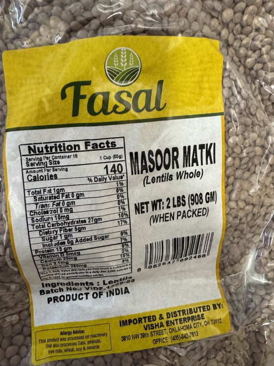 Fasal Masoor Matki 2 LBS