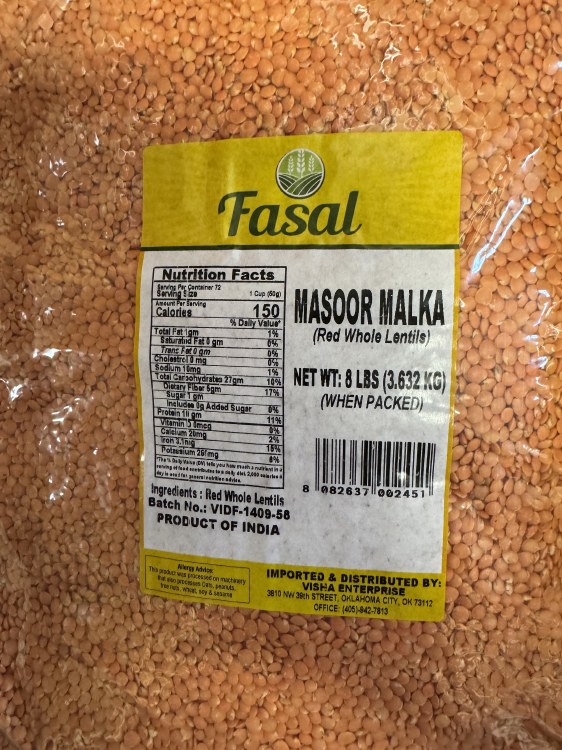 Fasal Masoor Malka 8 LBS
