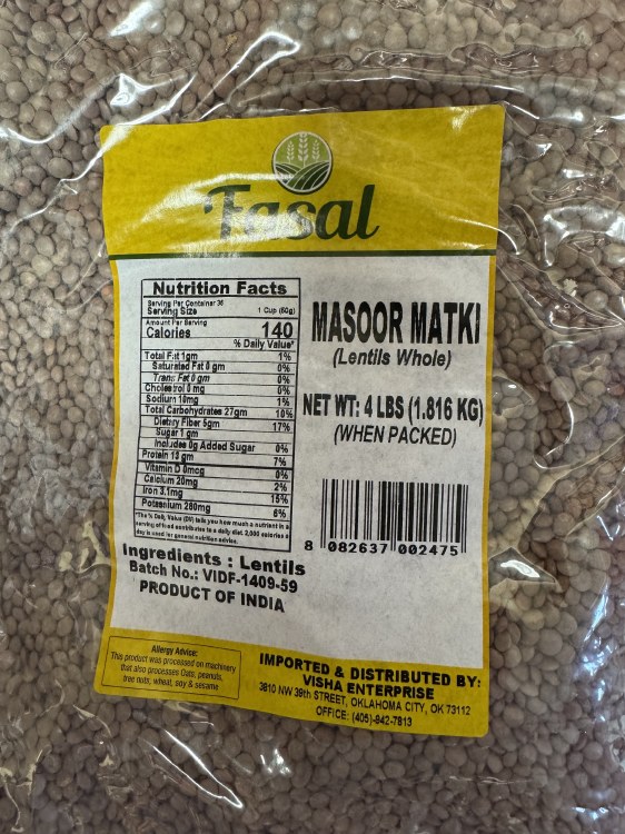 Fasal Masoor Matki 4 LBS