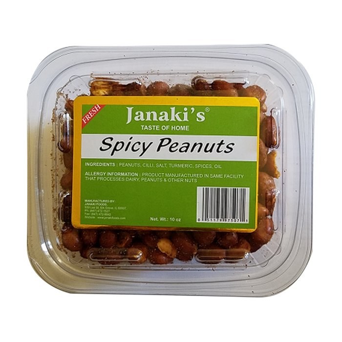 Janaki's Spicy Peanuts 10 Oz
